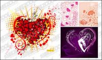 4, the trend of heart-shaped elements of vector material