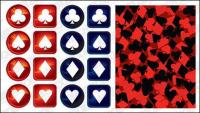 poker logo vector material