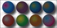 Three-dimensional spherical design material