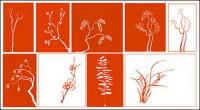 Vector classical plant material