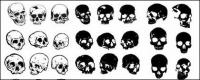 Go Media produced vector material - Multi-angle skull
