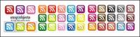rss subscribers crystal texture of small icon (the button)