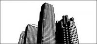 City high-rise building material vector