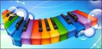 Colourful keyboard