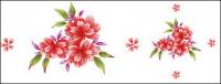 Hand-painted flowers layered material psd-7