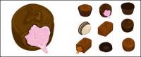 Chocolate vector material