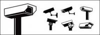 CCTV monitoring element vector