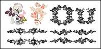Practical lace pattern vector material-2