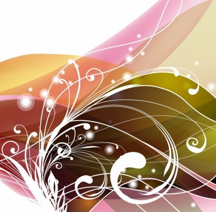 abstract floral background vector