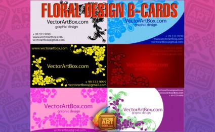floral design b cards