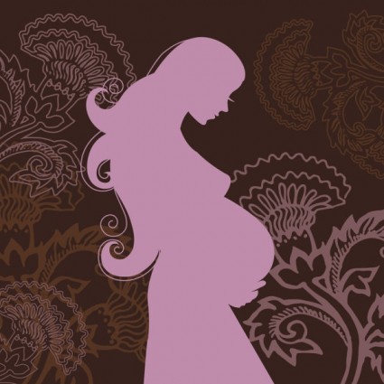 mothers silhouette vector