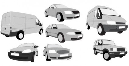 free vector cars and vans