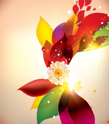 dream of flowers vector background