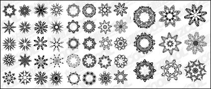several circular pattern vector material