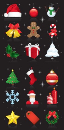 beautiful christmas ornaments vector