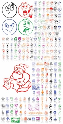 christmas ornaments and expression vector