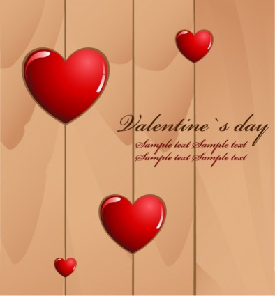 valentine s day love card vector