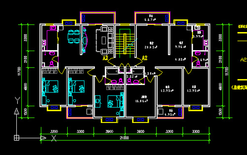 Ordinary residential building design CAD ​​drawings