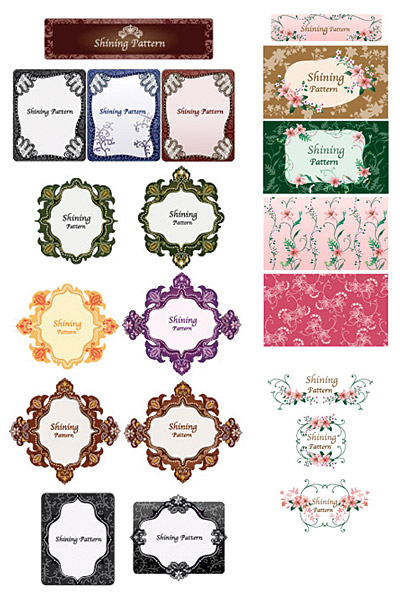 Vector lace material Series-3