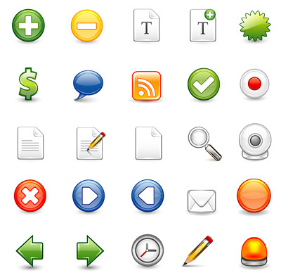 web2.0 web design icon vector commonly used material