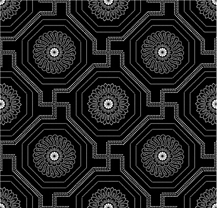 Vector traditional tiled background material-35