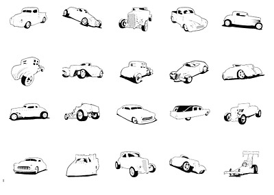 Extremeclipart Vector material - classic cars