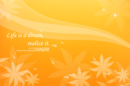 Dreams in the autumn of vector background material