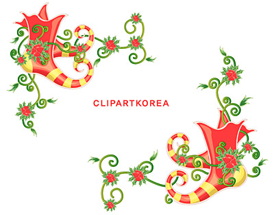 Christmas exquisite lace Vector material-12