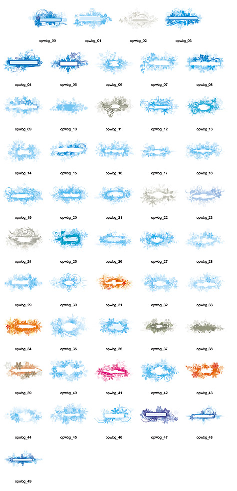 Winter patterns banner (50P) -500, beautiful and practical design elements vector series