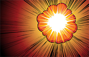 Cool explosions Vector