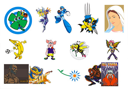 Vector animation cartoon characters