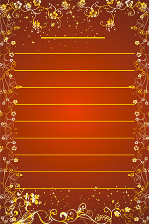 Gold gorgeous patterns Vector-13