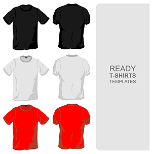 -shirt template vector material