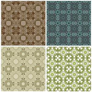 Classic tile pattern vector