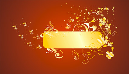 Gold gorgeous patterns Vector-2