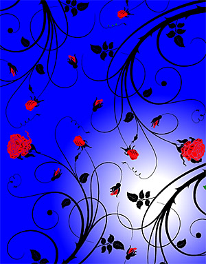 Fashion Rose vector background material