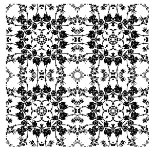 Black-and-white pattern vector material