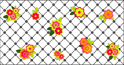 Rose lovely background grid