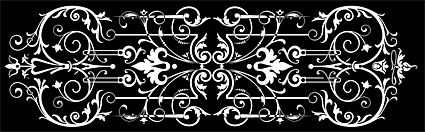black and white pattern vector material