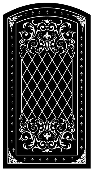 black and white pattern vector material-3