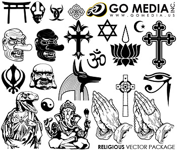Go Media produced vector material (set8) - religion