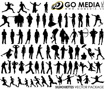 Go Media produced vector material (set8) - various characters in Pictures