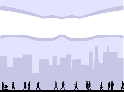 City figures vector material