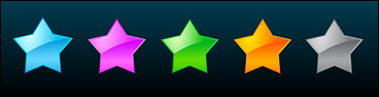 web 2.0 style stars vector material