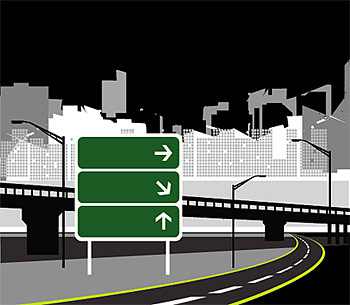 Town Highway vector material