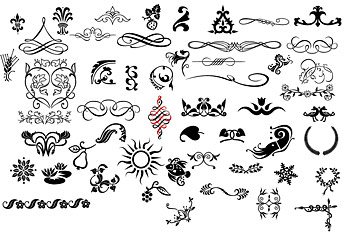 All kinds of useful material pattern element vector