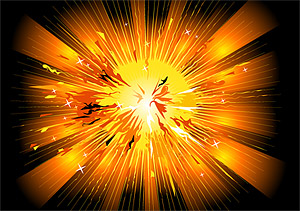 Vector explosion background material