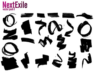 Various forms of the ink vector material