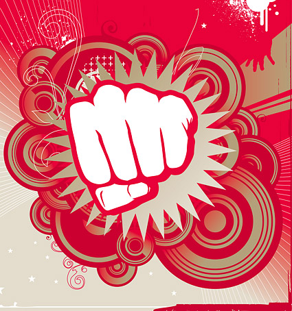 Vector material fist