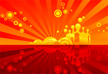 Red theme vector